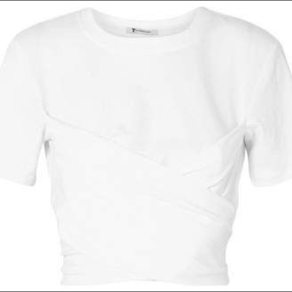 T by Alexander Wang Cropped Wrap T